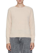 pullover girocollo angora cipria - roberto collina - pullover
