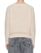 pullover girocollo angora cipria - roberto collina - pullover