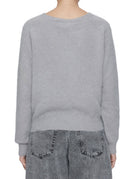 pullover girocollo angora grigio - roberto collina - pullover