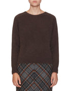 pullover girocollo angora moro - roberto collina - pullover