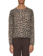pullover girocollo animalier callista stampa leo - absolut cashmere - pullover