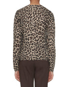 pullover girocollo animalier callista stampa leo - absolut cashmere - pullover