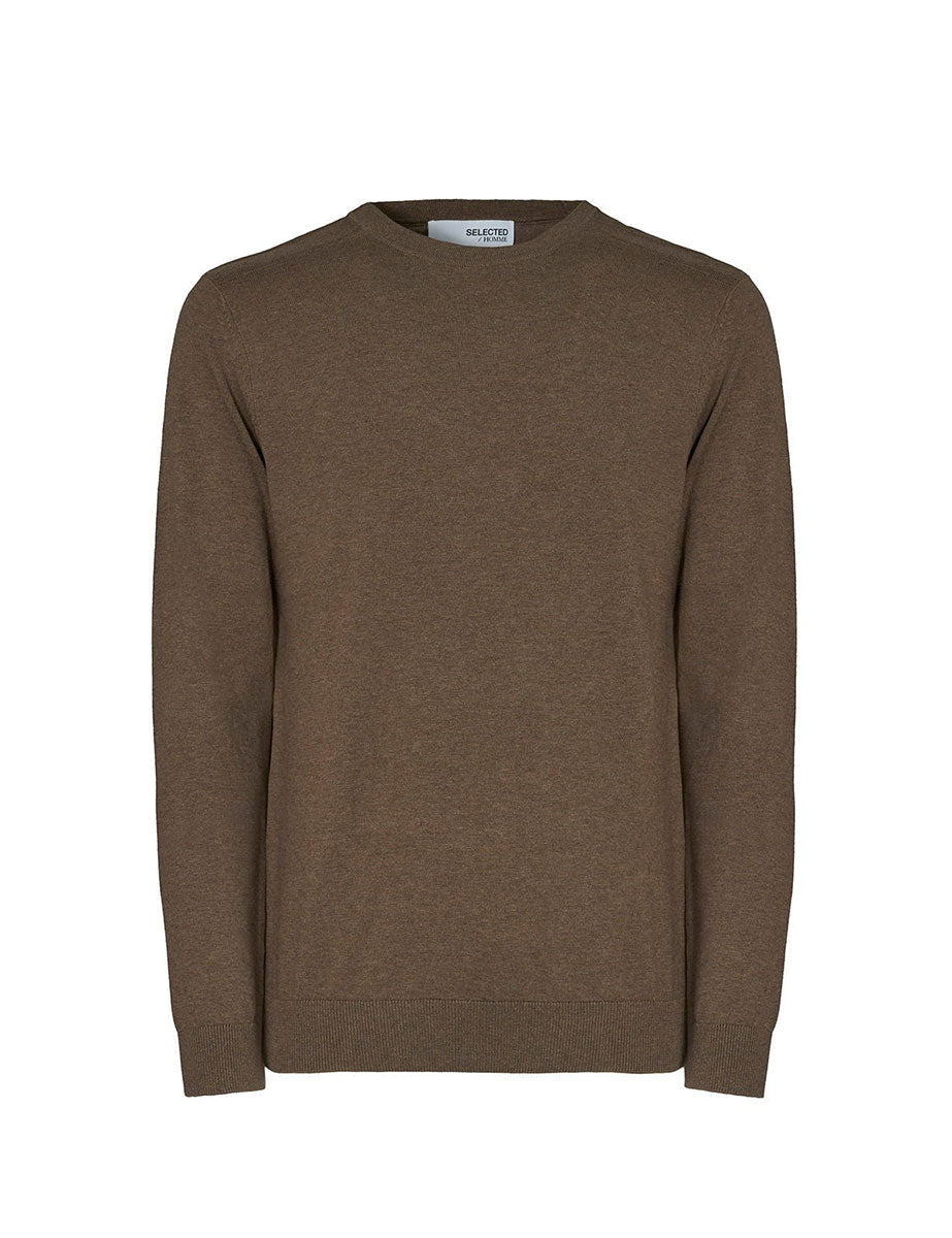 pullover girocollo berg teak - selected - pullover