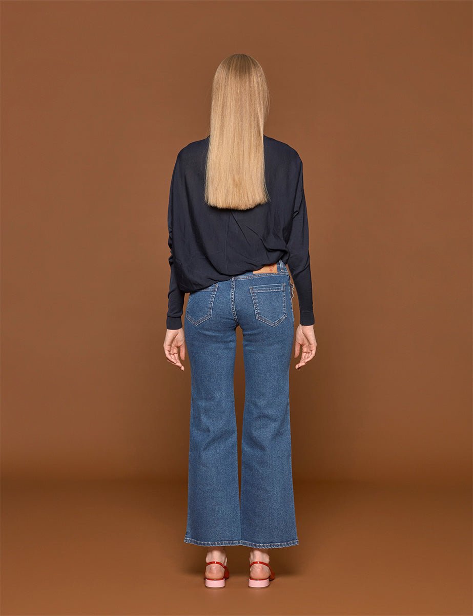 pullover girocollo blu - vivetta - pullover