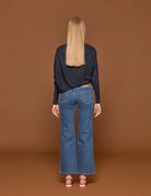 pullover girocollo blu - vivetta - pullover