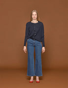 pullover girocollo blu - vivetta - pullover