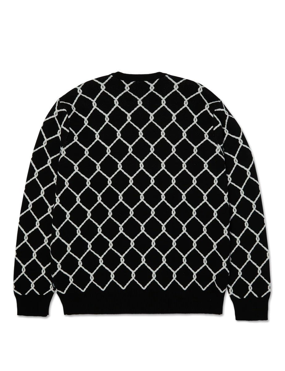 pullover girocollo breakthrough black - huf - pullover