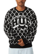 pullover girocollo breakthrough black - huf - pullover