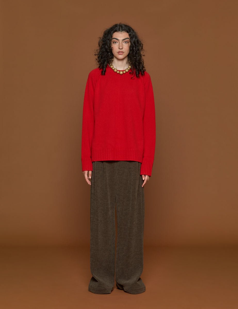 pullover girocollo bright red - rohe - pullover