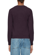 pullover girocollo catelina prugna - absolut cashmere - pullover
