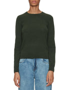 pullover girocollo catelina verde bosco - absolut cashmere - pullover