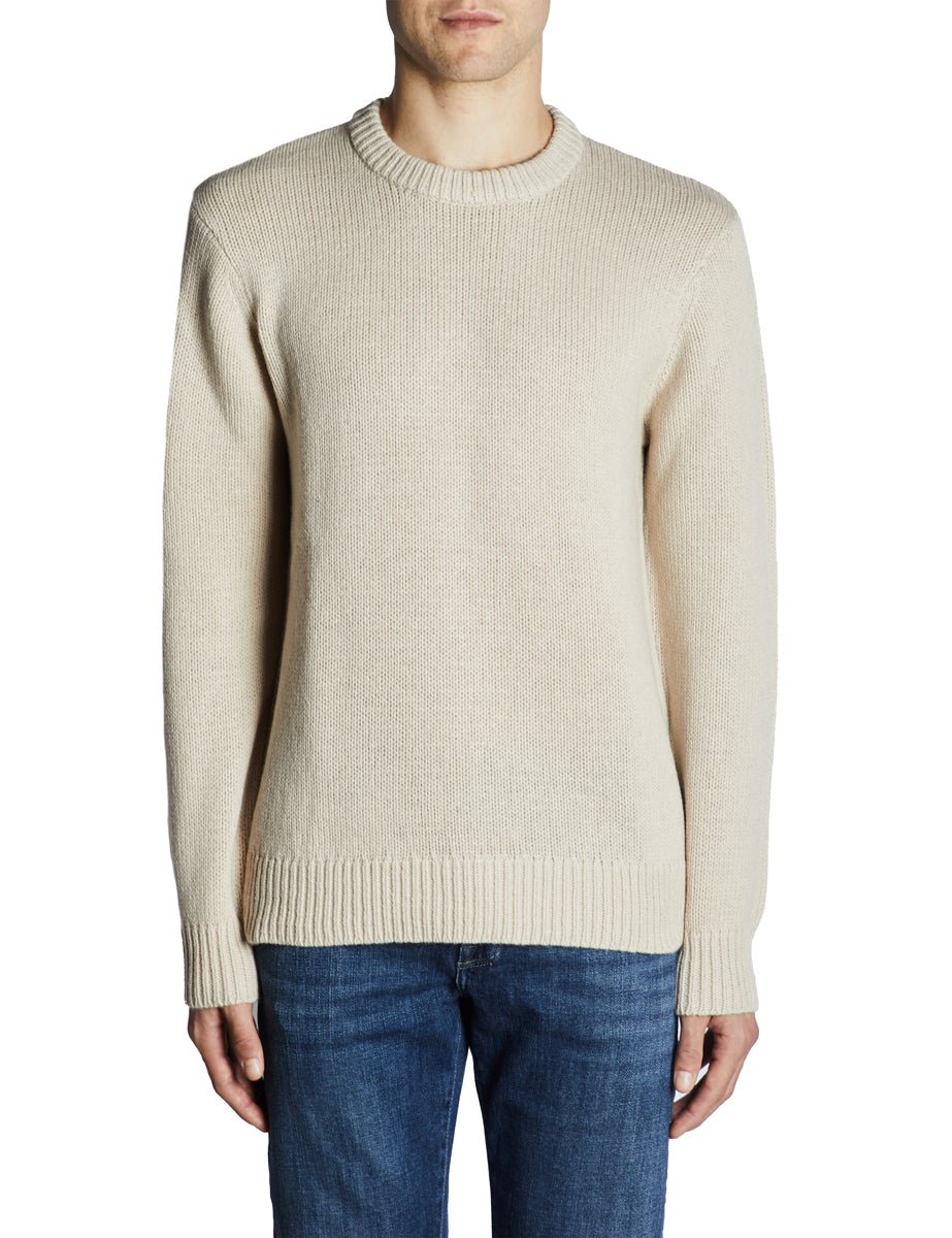 pullover girocollo cody lana avena - selected - pullover