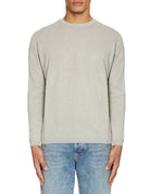 pullover girocollo cotone fiammato vapore - Frida SRL