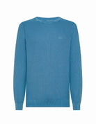 pullover girocollo grana di riso avio - sun68 - pullover