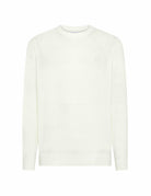 pullover girocollo grana di riso bianco panna - sun68 - pullover