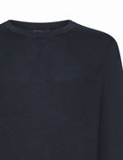 pullover girocollo grana di riso blu navy - Frida SRL
