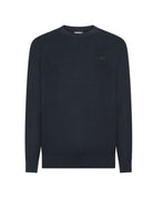 pullover girocollo grana di riso blu navy - sun68 - pullover