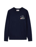 pullover girocollo heron i work for th big4 blu - st. barth - pullover