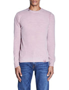 pullover girocollo lana toppe gomito rosa - bob - pullover