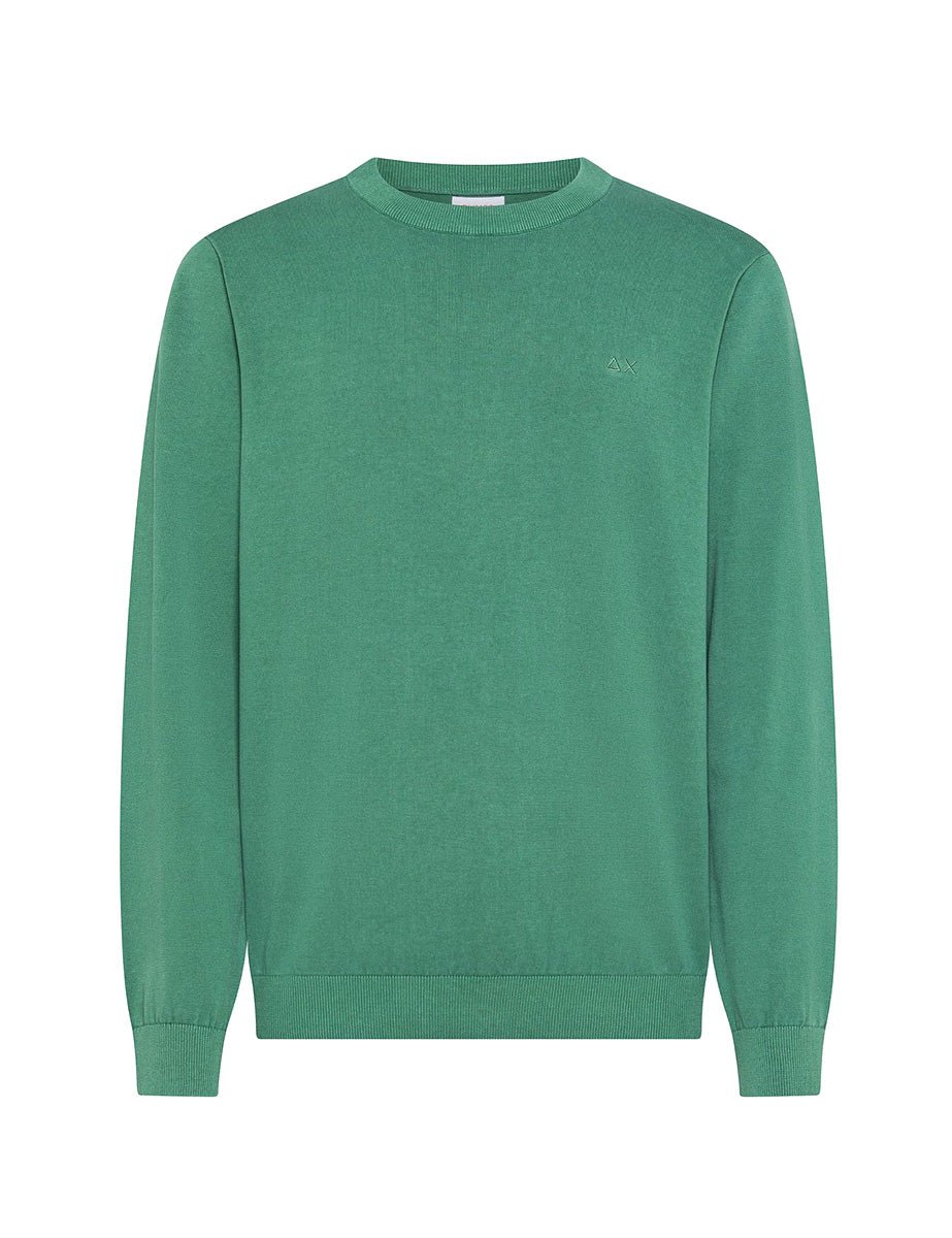 pullover girocollo maglia vintage muschio - sun68 - pullover