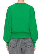 pullover girocollo manica palloncino erba - jei-o - pullover