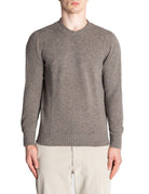 pullover girocollo misto cashmere taupe - jurta - pullover