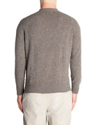 pullover girocollo misto cashmere taupe - jurta - pullover
