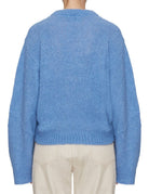 pullover girocollo mohair celeste - alysi - pullover