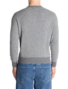 pullover girocollo nido d'ape grigio medio - jurta - pullover
