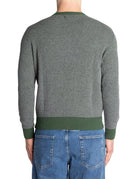 pullover girocollo nido d'ape verde - jurta - pullover