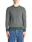 pullover girocollo nido d'ape verde - jurta - pullover