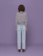 pullover girocollo pietre grigio - n21 alessandro dell'acqua - pullover