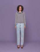 pullover girocollo pietre grigio - n21 alessandro dell'acqua - pullover