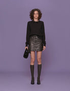 pullover girocollo pietre nero - n21 alessandro dell'acqua - pullover