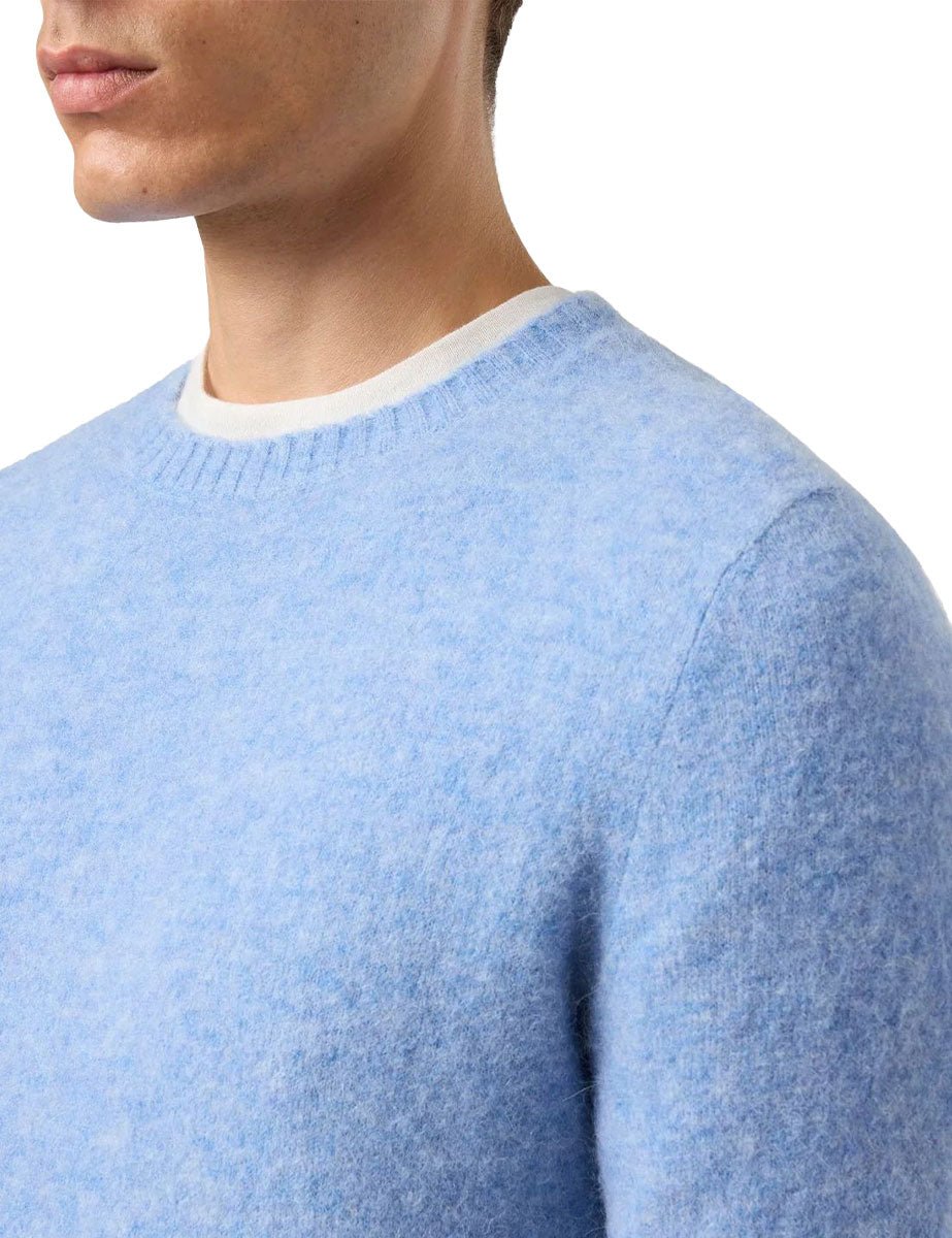 pullover girocollo regent alpaca azzurro - st. barth - pullover
