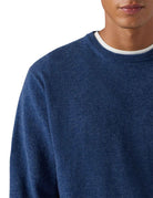 pullover girocollo regent merino cashmere blu scuro - st. barth - pullover