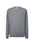 pullover girocollo regent merino cashmere grigio melange - st. barth - pullover