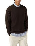pullover girocollo regent merino cashmere marrone scuro - st. barth - pullover