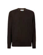 pullover girocollo regent merino cashmere marrone scuro - st. barth - pullover
