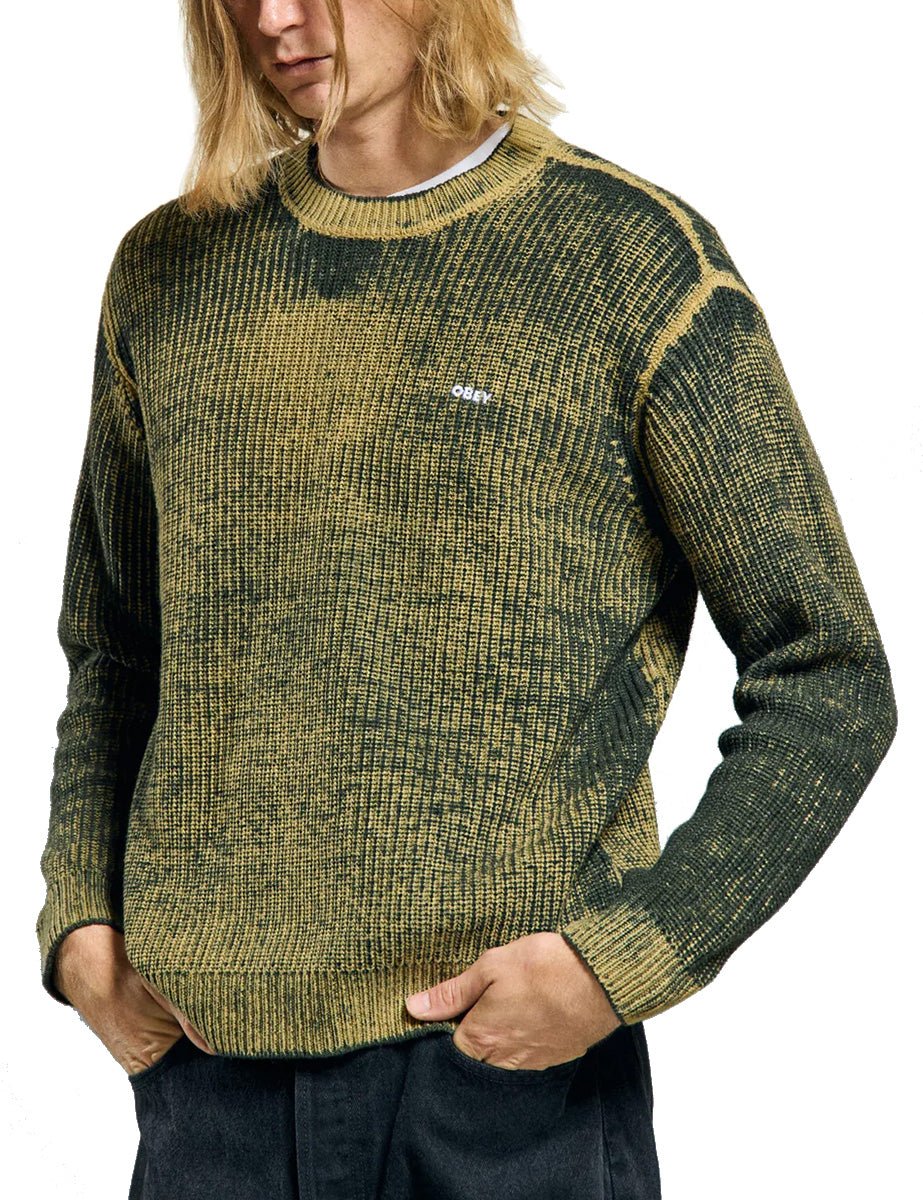 pullover girocollo spray effect kambara - obey - pullover