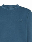 pullover girocollo vintage broken avio scuro - Frida SRL