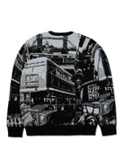 pullover girocollo worldwide black - huf - pullover