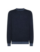 pullover grana di riso vintage blu navy - sun68 - pullover