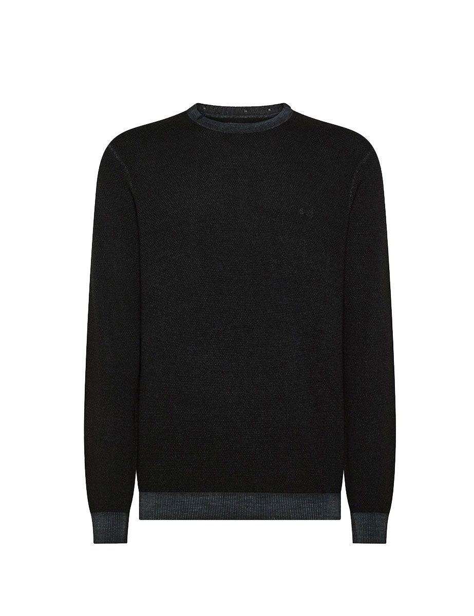 pullover grana di riso vintage nero - sun68 - pullover