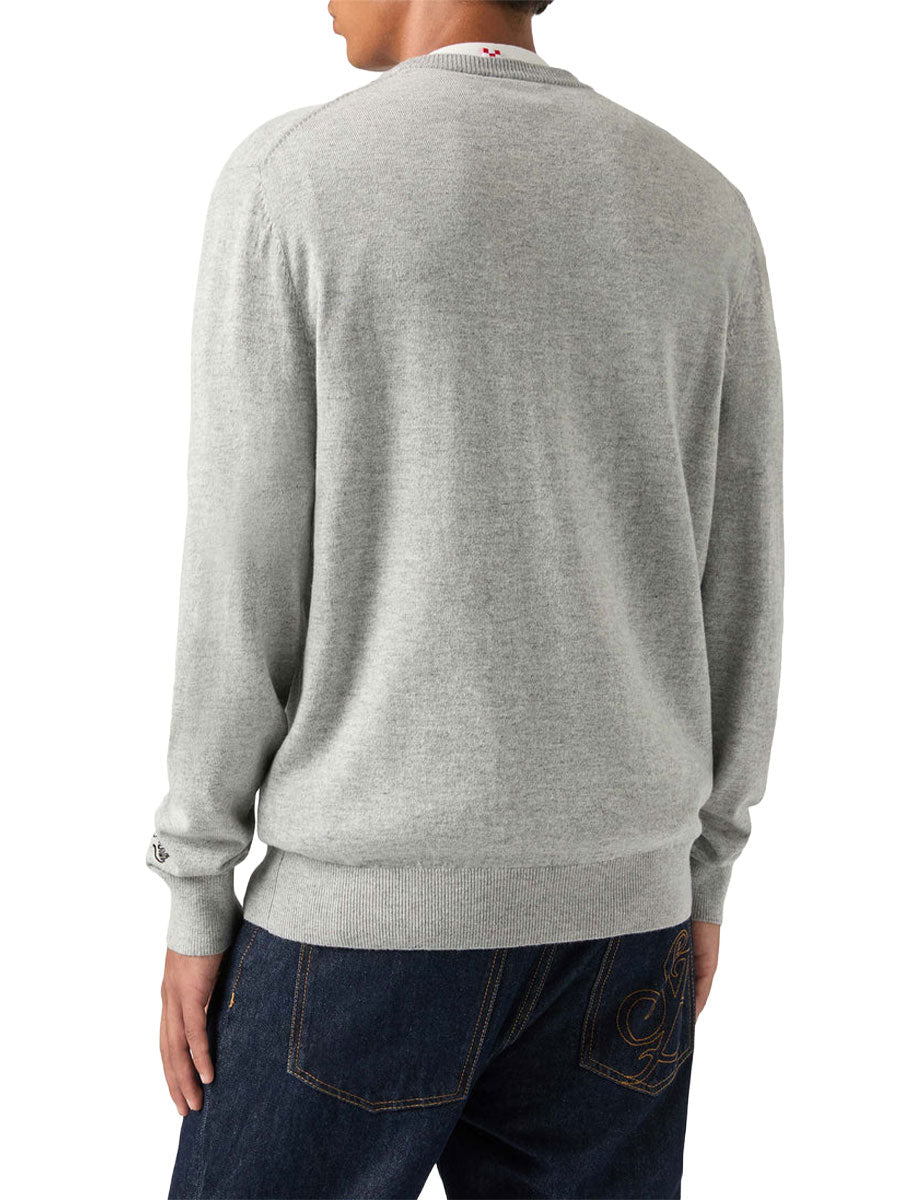 pullover heron famolo strano grigio melange - st. barth - pullover