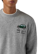 pullover heron light vita classe grey melange - st barth - pullover