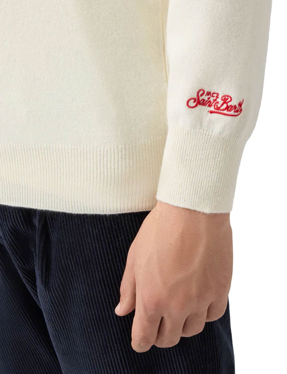 pullover heron light yuppies off white - st. barth - pullover