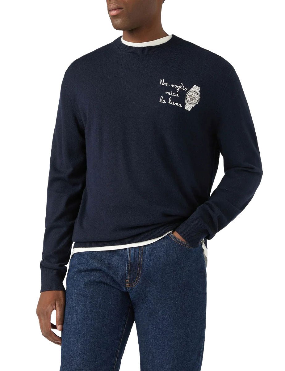 pullover heron non voglio mica la luna blu - st. barth - pullover