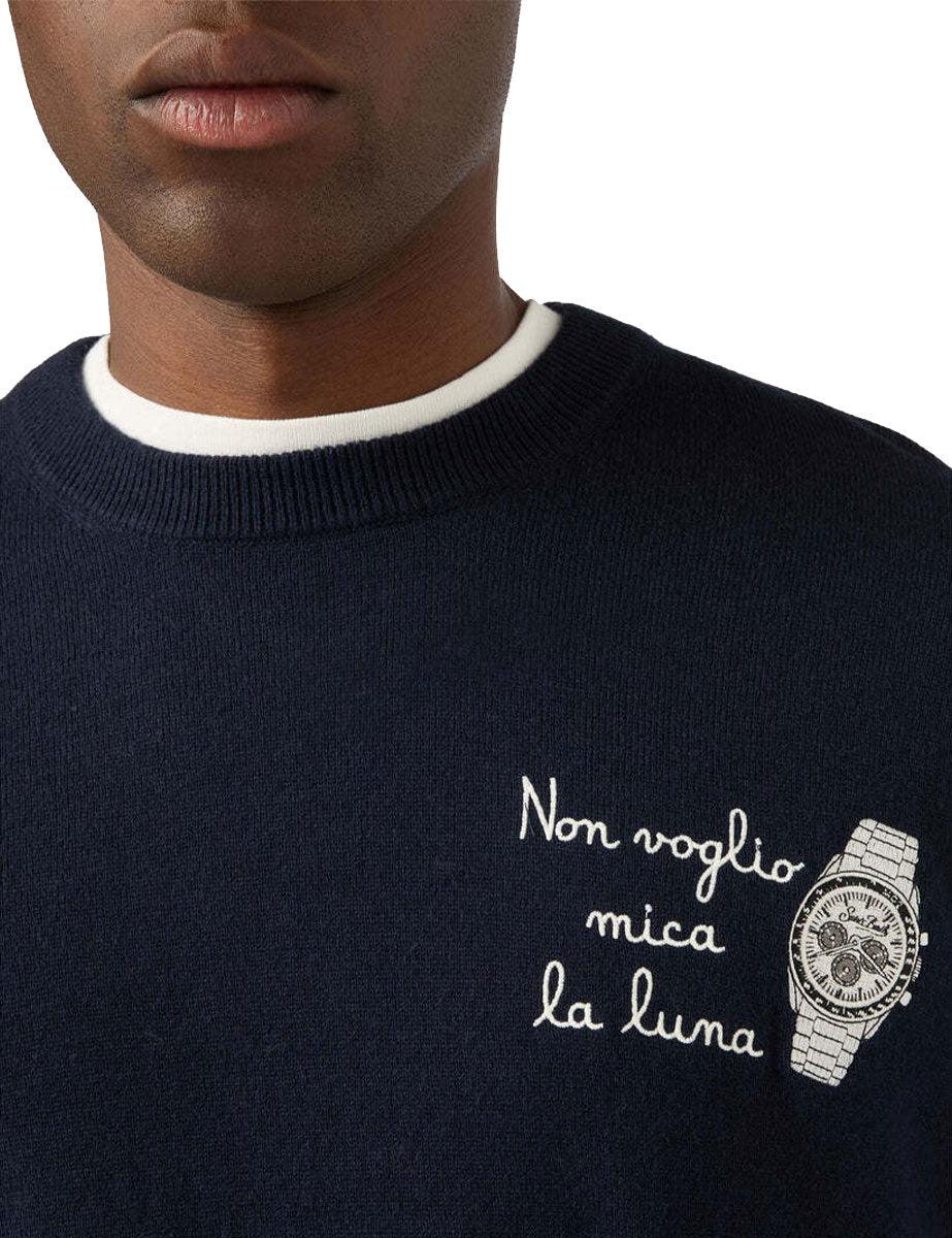 pullover heron non voglio mica la luna blu - st. barth - pullover