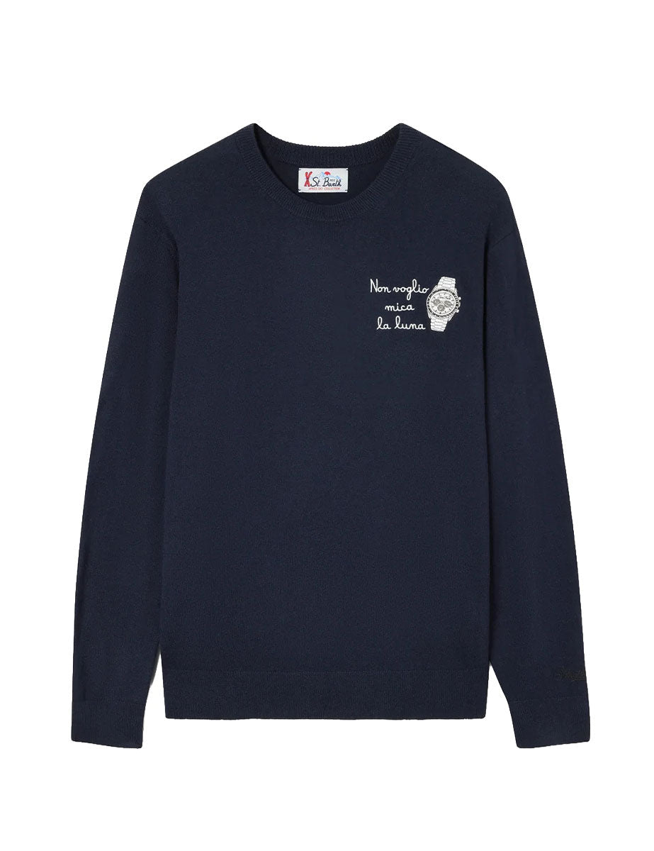 pullover heron non voglio mica la luna blu - st. barth - pullover